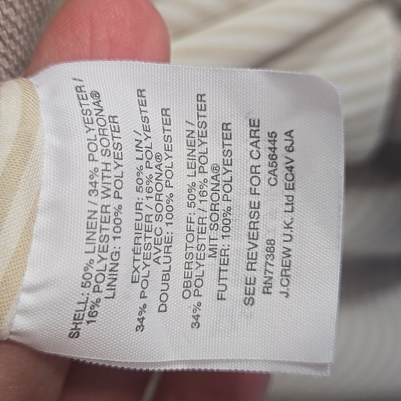 NWOT J.Crew Parke Linen Blend Blazer SZ 6P - Picture 6 of 10